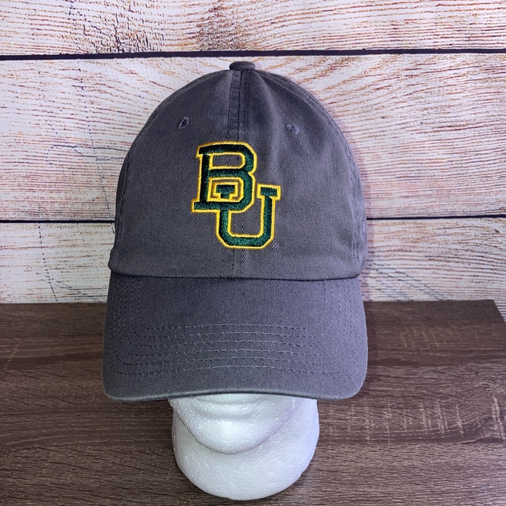 Top of the World Men's Adjustable Relaxed Fit Charcoal Hat Baylor University